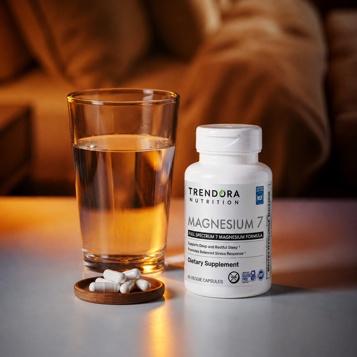 Trendora Nutrition Magnesium 7 Daily Natural Magnesium & Sleep Supplement