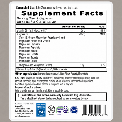 Trendora Nutrition Magnesium 7 Daily Natural Magnesium & Sleep Supplement