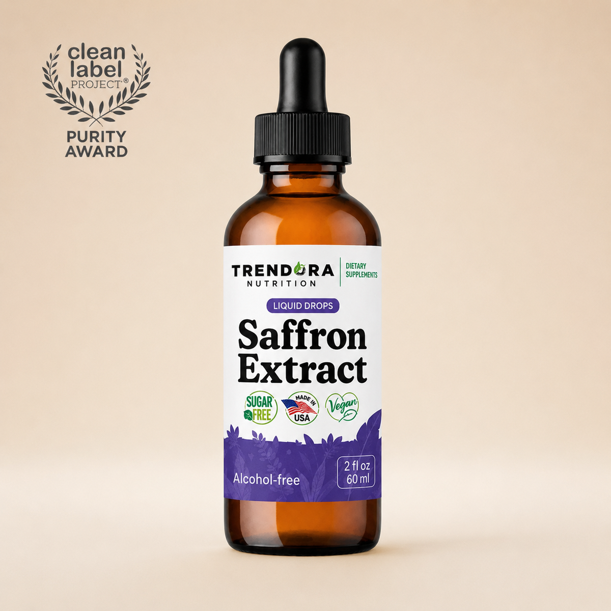Trendora Nutrition Saffron Extract Liquid Drops