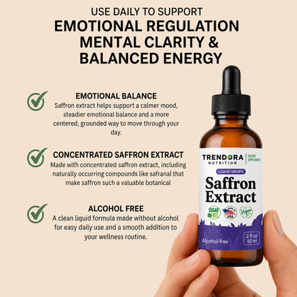 Trendora Nutrition Saffron Extract Liquid Drops