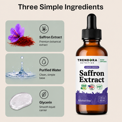 Trendora Nutrition Saffron Extract Liquid Drops