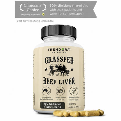 Trendora Nutrition Grass-Fed Beef Liver Capsules