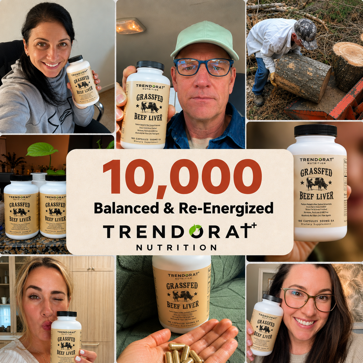 Trendora Nutrition Grass-Fed Beef Liver Capsules
