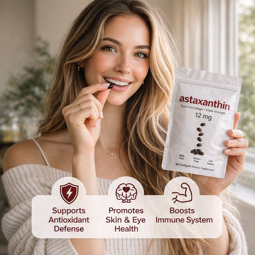 Astaxanthin 24mg, 60 Softgels