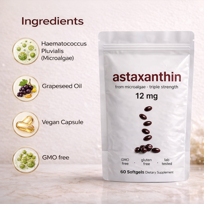 Astaxanthin 24mg, 60 Softgels