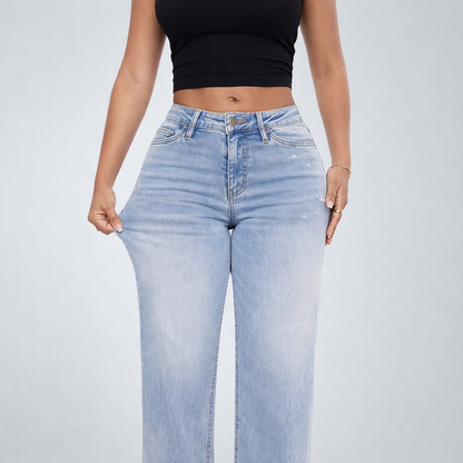 Mid-low Rise Baggy Jeans