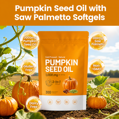 Trendora Nutrition Pumpkin Seed Oil Supports Hair, Urinary, Bladder & Prostate Health