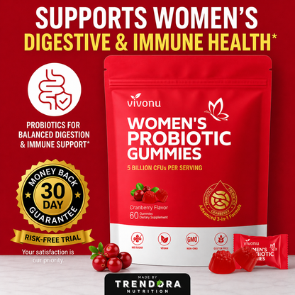 Trendora Nutrtion Probiotic Gummies Targeting Body Odor, Women's Health, and Body Balance