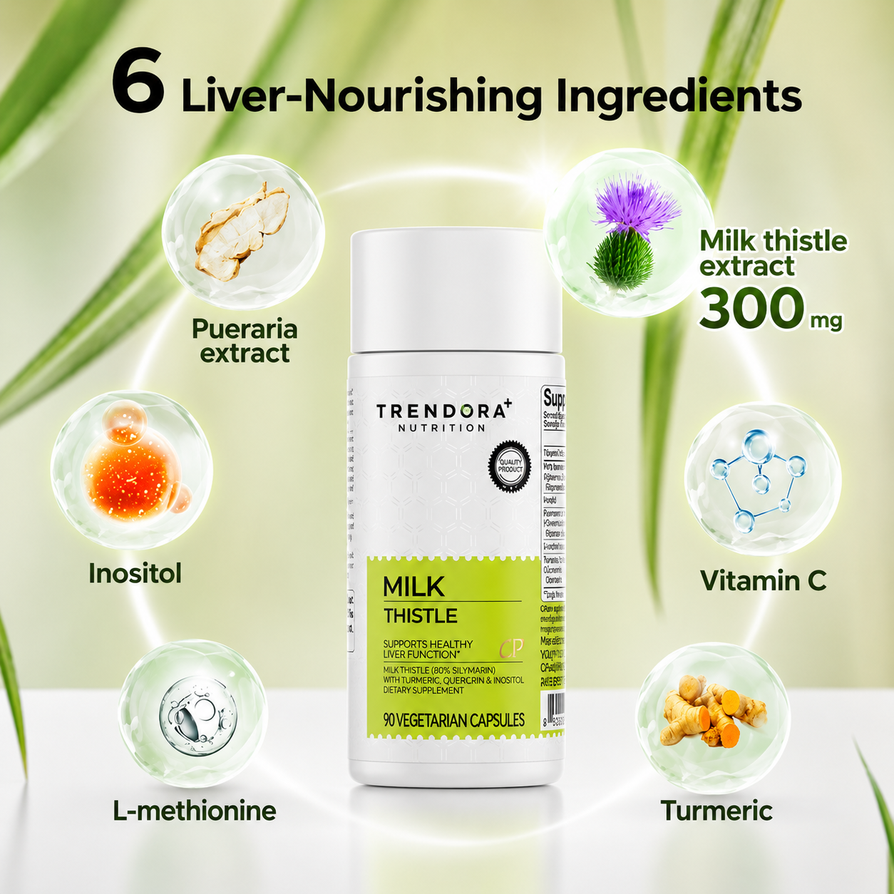 Trendora Nutrition Milk Thistle Liver Detox & Colon Cleanse