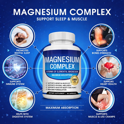 Trendora Magnesium Complex 1000mg- Deep Sleep and Stress Support