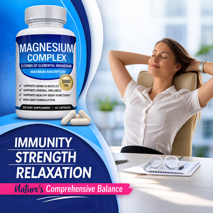 Trendora Magnesium Complex 1000mg- Deep Sleep and Stress Support