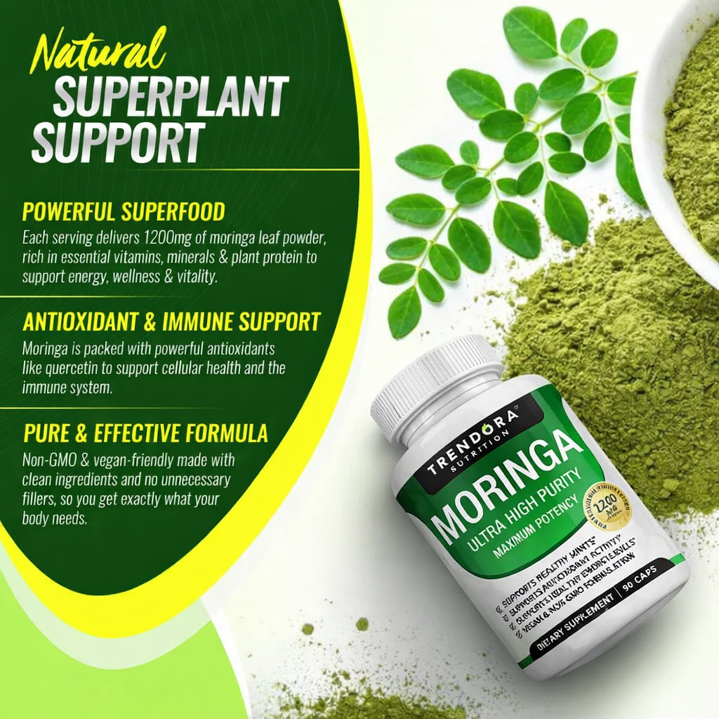 Trendora Moringa Complex — Clean Energy & Immune Defense Formula