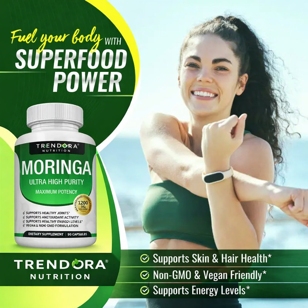 Trendora Moringa Complex — Clean Energy & Immune Defense Formula