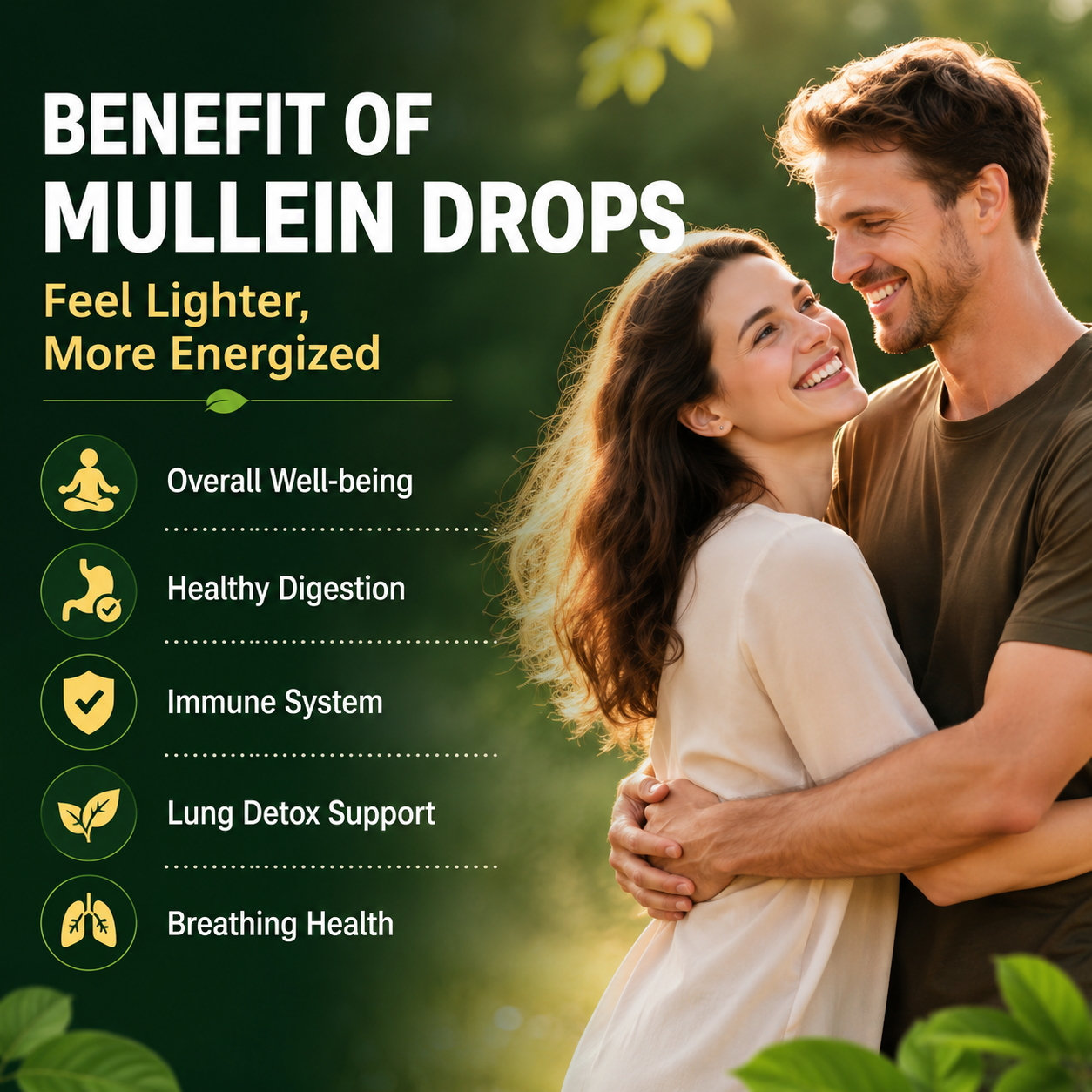 Trendora Nutrition  Mullein 2-in-1  Liquid Drops Herbal Wellness Herbal Support